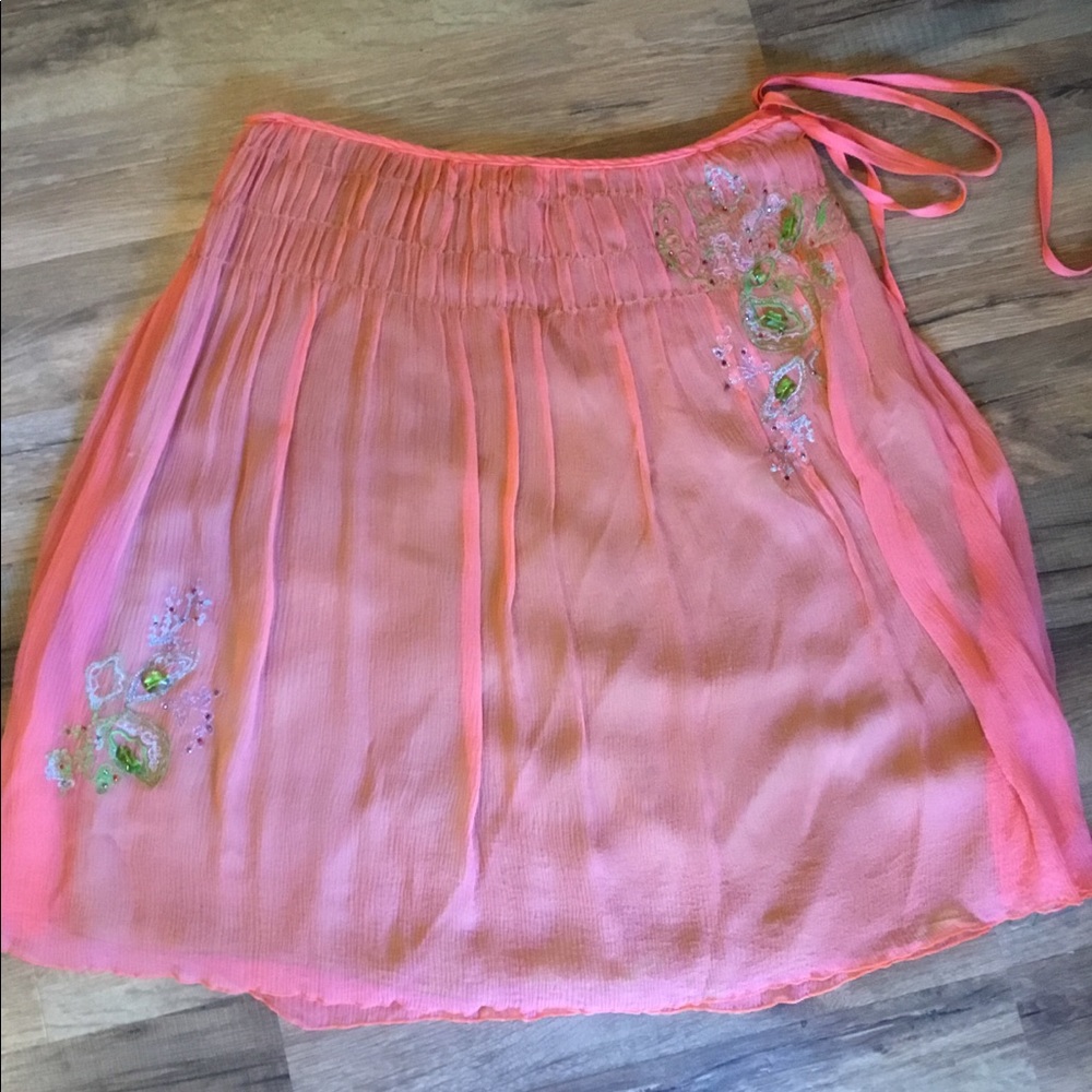 Ruth embellished chiffon skirt